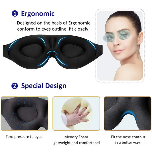 Luxury Sleep Eye Mask — Block Light and Fall Asleep Faster Every Night